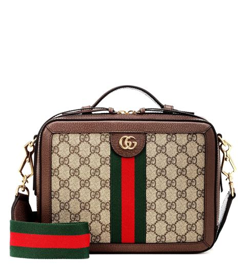 gucci bag blue and brown|Gucci brown ophidia shoulder bag.